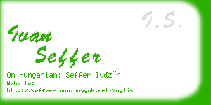 ivan seffer business card